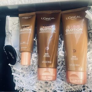 L'Oreal Paris Lumi Glotion Skincare Set - Tan and Brown